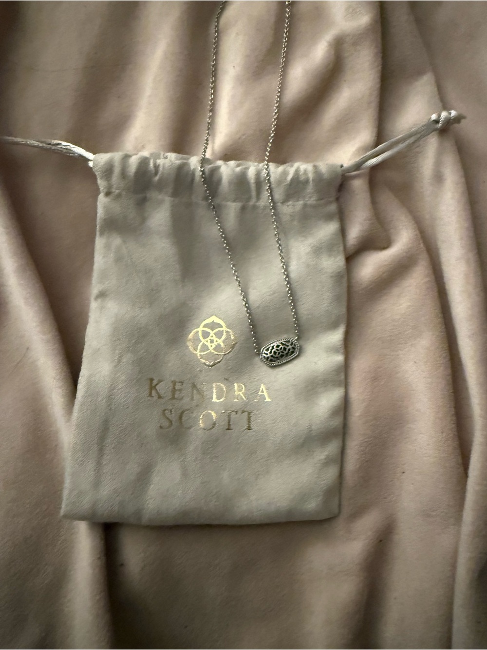 Kendra Scott Silver Dollie Filigree Necklace